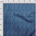 thumbnail image 2 of oneOone Viscose Jersey Fabric Geometric Maze Kasuri Decor Fabric Printed BTY 60 Inch Wide, 2 of 5