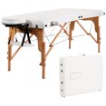 thumbnail image 1 of Costway Table de Massage Portable 84 Pieds'L Réglable Lit de Spa Facial Tatouage avec Étui de Transport Blanc, 1 of 10
