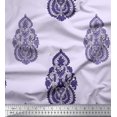 thumbnail image 1 of Soimoi Rayon Crepe Fabric Floral & Paisley Block Print Fabric by The Yard 46 Inch Wide, 1 of 3