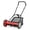 Red + Black, variant on Ironmax 18” Push Reel Lawn Mower, 5-Blade Manganese Steel Manual Grass Cutter for Yard Green