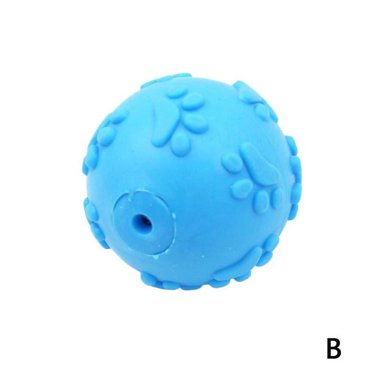 Jouets à Mâcher Agressifs pour Chien, Balle en Caoutchouc Indestructible, Son Couineur J2U4
