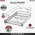 thumbnail image 3 of Rev-A-Shelf Kitchen Cabinet Pull Out Shelf Organizer, 12 x 20 In, 5WB1-1220CR-1, 3 of 9