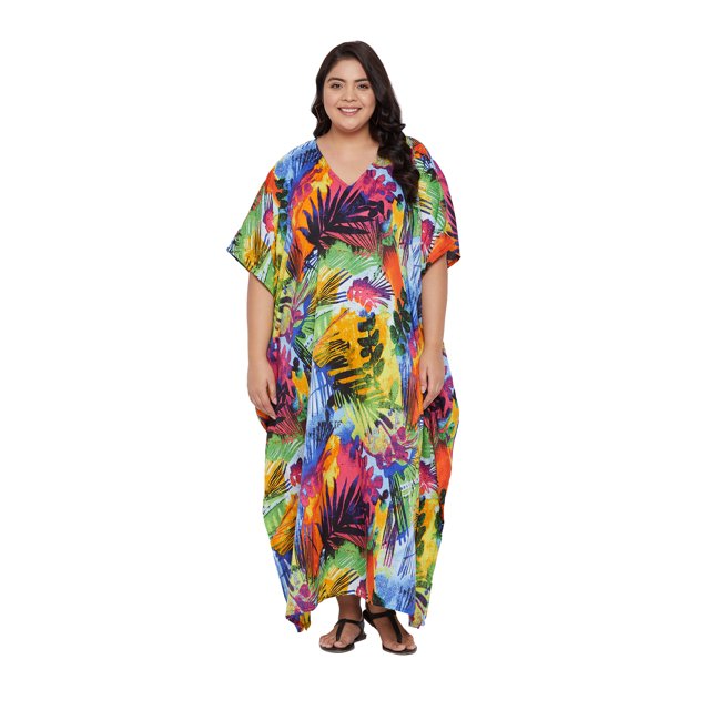 Caftans Longs pour Femmes Grande Taille Robe Caftan Robe de Soirée Fête Été Plage Robe d'Été Manches Kimono Longues Robes Décontractées en Ligne