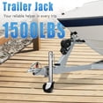 thumbnail image 3 of BeesClover Vérin de Remorque 1500 Lb avec Double Roue, Vérin Pivotant Robuste pour Remorque de Bateau, Levage de 13 Pouces, Vérin à Languette à Boulonnage pour Remorque de VR, 3 of 7