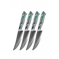 thumbnail image 1 of Ensemble de 4 Couteaux à Steak Damascus - Noir G10, 1 of 1