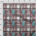 thumbnail image 2 of oneOone Viscose Chiffon Fabric Swirl & Check Ikat Print Fabric BTY 42 Inch Wide, 2 of 4