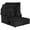 Black + Black, variant on Costway Patio Rattan Daybed Lounge Retractable Top Canopy Side Tables Cushions Black