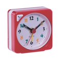 thumbnail image 2 of GUOOL Classic Mini Battery Alarm Clock Small Sauqre Travel Clock With Light And Snooze Red, 2 of 5