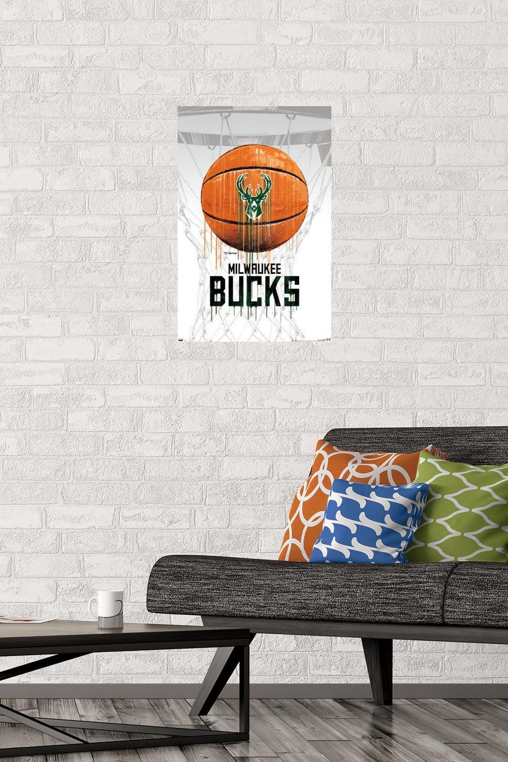 NBA Milwaukee Bucks - Drip Ball 20 Wall Poster