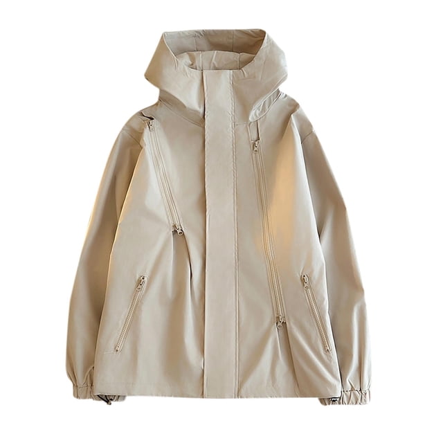 Pisexur Veste Coupe-Vent pour Homme Veste Décontractée Ample Couleur Unie Sprinter d'Extérieur à Manches Longues à Capuche Veste Décontractée/veste Veste de Randonnée pour Homme Imperméable Vestes Grande Taille pour Hommes