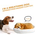 thumbnail image 2 of Realistic Sleeping Plush Breathing Dog Furry Dog With Mat Creative Animals Decor Stuffed Animal Doll, 2 of 4
