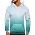 thumbnail image 1 of Rbaofujie Chandails d'Automne Hommes Décontractés Mode Col Rond Poches Imprimé Dégradé Chandail à Enfiler Manches Longues Hauts Chandail à Capuche Chandails à Capuche pour Hommes, 1 of 5