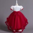 thumbnail image 4 of Robes de Princesse pour Filles Robes pour Enfants Filles Robe de Princesse Sans Manches Robe en Maille Fleur Robes pour Petites Filles Robes Fleuries pour Filles, 4 of 5