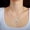 D, variante sur Dvkptbk Mother's Colliers pour Femmes Love Pendentif Micro Incrusté en Forme de Cœur Collier Bicolore Bijoux de Mode Cadeaux Cadeaux de la Fête des Mères