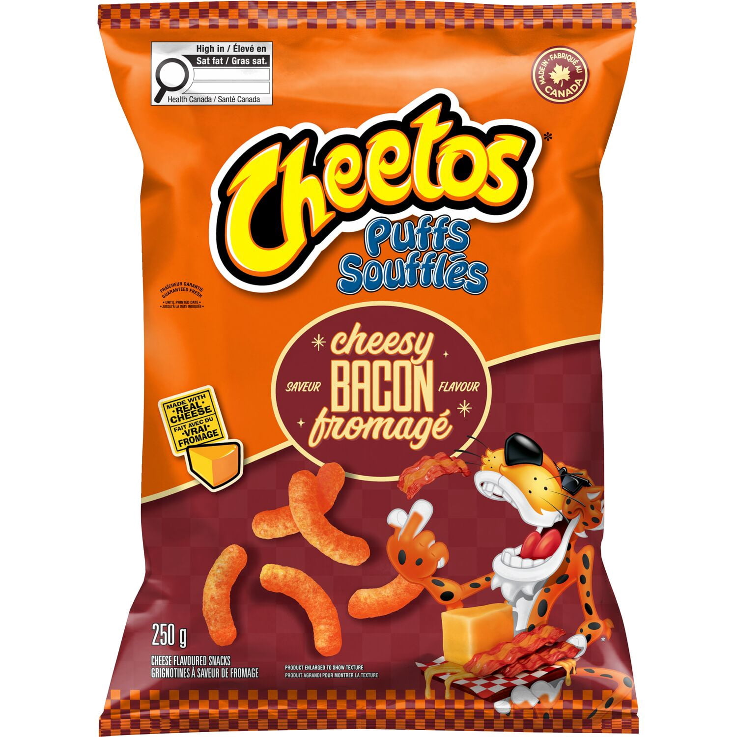 Cheetos Soufflés Bacon fromagé Grignotines à saveur de fromage