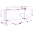 thumbnail image 4 of vidaXL Coffee Table High Gloss White 101x49x52 cm Engineered Wood, 4 of 5