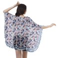 thumbnail image 4 of Moomaya Front Open Printed Shrug Beach Clothes For Kimono Cardigans For Women, 4 of 5