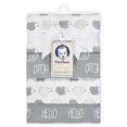 thumbnail image 2 of Gerber Organic 4-Pack Flannel Blankets, Hedgehog and Hello, 2 of 2