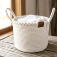 thumbnail image 5 of HOMETRENDS Cotton Rope Storage Basket with Handles, 5 of 5