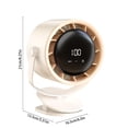thumbnail image 3 of fheaev Desktop Fan 100 Speed High Speed Circulation Fan Household 6 Inches Rechargeable Digital Desktop Fan With Night Light Function, 3 of 6