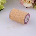 thumbnail image 2 of yuksok 1x Round Waxed Thread Cord Leather Sewing Hand Stitching Jewelry Craft Beige, 2 of 9