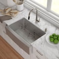 thumbnail image 3 of Kraus 30" Farmhouse Single Bowl Stainless Steel Kitchen Sink with Soundproofing, 3 of 5