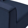 thumbnail image 3 of Modway Saybrook 7-Piece Patio Fabric Upholstered Sectional Sofa in Navy, 3 of 7