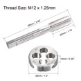 thumbnail image 2 of Unique Bargains M12 x 1.25mm Metric Tap and Die Set Machine Thread Tap with Round Die, 2 of 6