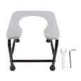 thumbnail image 2 of Toilette Portable Acier Inoxydable Toilette d'Urgence Chaise de Toilette Surélevée Toilette de Camping Personnes Âgées Femme Enceinte Salle de Bain Tabouret de Bain Assis, 2 of 7