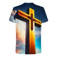 thumbnail image 2 of SDNall T-Shirt à Col Rond pour Hommes à Imprimé Fallow, Mode Décontractée, Manches Courtes, Shorts Courts pour Hommes, T-Shirts pour Hommes, Shorts Décontractés pour Hommes, 2 of 5