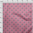thumbnail image 2 of oneOone Cotton Silk Fabric Leaves & Geometric Block Fabric Prints By Yard 42 Inch Wide, 2 of 4