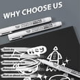 thumbnail image 3 of Maytalsory 12pcs/set Fabric Paint Permanent Marker Pens Set Versatile Tools For Creative Projects Waterproof, 3 of 4