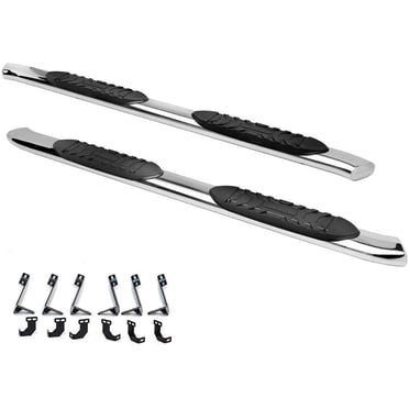 Galaxy Auto Ovale Courbé 5 Pieds' pour Dodge RAM 1500 2009-18 et RAM 2010-22 2500/3500 Cabine Crew - Marches Latérales Barres Nerf Planches de Course (Chrome)