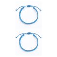 thumbnail image 3 of mmirethe Braided Bracelet Waterproof Waxed Thread Wristband Bracelets Dressing Decor Type 2 2Set, 3 of 6
