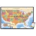 thumbnail image 1 of Map - USA Wall Poster, 22.375" x 34" Framed, 1 of 4
