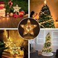 thumbnail image 1 of Christmas Star Tree Topper, Battery Powered Tree Star with Lights and Sequins, Christmas Tree Topper Lighted for Home Holiday Xmas Tree Christmas Decoration, Gold, 1 of 9