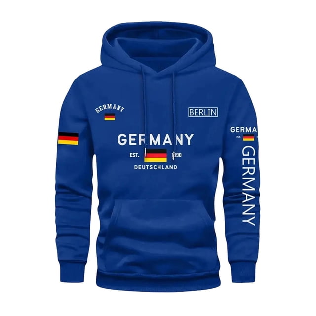 Men's Fall Winter Hooded Drawstring Sweatshirt Loose Fit Casual Sweater for Everyday Leisure