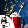 thumbnail image 4 of Couvercle de Paille de Noël Couvercle de Tasse 10mm Accessoire de Rouleau Réutilisable Bouchon de Paille Embout de Paille, 4 of 5
