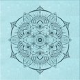 thumbnail image 1 of Ahgly Company Tapis d'Intérieur Lavable en Machine Carré Bleu Électrique Transitionnel, 5 Pieds Carré, 1 of 7