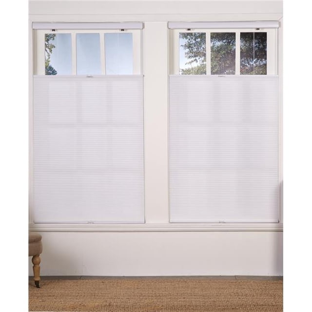 Store Sans Cordon à Filtration de Lumière, Haut-Bas, Blanc - 48 x 64 Po