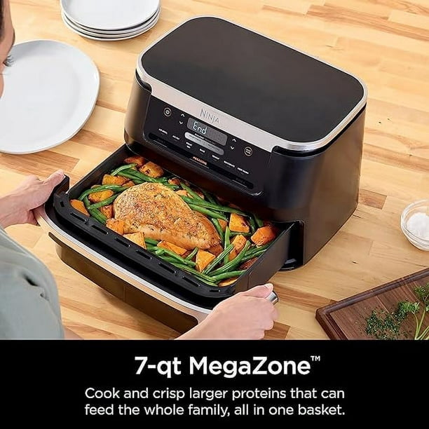Open Box - Ninja DZ071 Foodi 6-in-1 DualZone FlexBasket Air Fryer