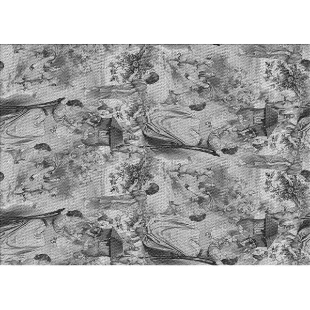 Ahgly Company Machine Washable Indoor Rectangle Transitional Gray Cloud Gray Area Rugs, 2' x 4'