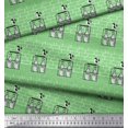 thumbnail image 3 of Soimoi Crepe Silk Fabric Colorful Bottle Print Fabric by The Yard 42 Inch Wide, 3 of 3