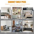 thumbnail image 4 of MasteelfCA 30pcs Shelf Pin M6x10 Cabinet Support Cabinet Shelving Peg Shelf Support, 4 of 7