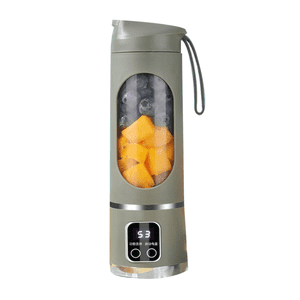 USB Mélangeur portable rechargeable 8 Lame Mini Broyeur à glace avec affichage numérique 3 Modes Portable Blender Vert,1 x Jus de fruits 1 x Câble de données, vert
