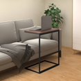thumbnail image 1 of vidaXL Side Table Black 55x35x66 cm Engineered Wood, 1 of 4