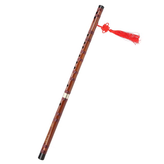 Bamboo Flute, Wooden Flute Traditional Bitter Bamboo Flute Chinese Bitter Bamboo Flute Mirror-Polished For Performance For Grade Examination For Beginners