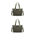thumbnail image 3 of Wweixi 1/2/3 Durable Tote Handbag For Women - Waterproof And Wear-resistant Multiple Pockets Green 2PCS, 3 of 6