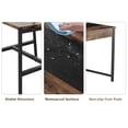 thumbnail image 4 of Space-Saving Dining Table Set for 4 – Rectangular Kitchen Table with 2 Chairs, 1 Bench, Double-Sided Storage Drawers & Rack – Farmhouse Breakfast Nook Furniture for Dining Room or Kitchen, 4 of 8