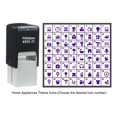 thumbnail image 4 of Printtoo Personalized Home Appliances Theme Icons Rubber Stamp Self Inking Stamper 24 mm-Violet, 4 of 7